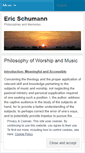 Mobile Screenshot of ericschumann.wordpress.com