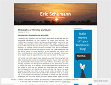 Tablet Screenshot of ericschumann.wordpress.com