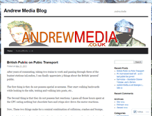 Tablet Screenshot of andrewmedia.wordpress.com