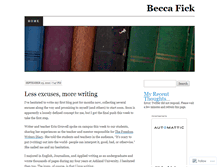 Tablet Screenshot of beccafick.wordpress.com