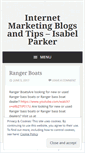 Mobile Screenshot of isabelparker92014.wordpress.com