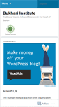 Mobile Screenshot of bukhariinstitute.wordpress.com
