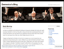 Tablet Screenshot of dwmexico.wordpress.com