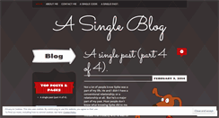 Desktop Screenshot of ohasingleblog.wordpress.com