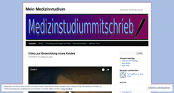 Desktop Screenshot of medizinstudiummitschrieb.wordpress.com