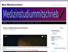 Tablet Screenshot of medizinstudiummitschrieb.wordpress.com