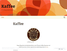 Tablet Screenshot of kaffee.wordpress.com