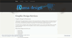 Desktop Screenshot of dumadesign.wordpress.com