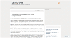 Desktop Screenshot of dailydumb.wordpress.com