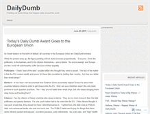 Tablet Screenshot of dailydumb.wordpress.com