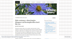 Desktop Screenshot of earthlingnature.wordpress.com