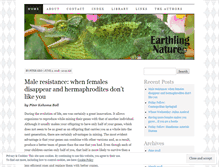 Tablet Screenshot of earthlingnature.wordpress.com