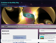 Tablet Screenshot of evolutioninthemilkyway.wordpress.com