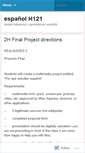 Mobile Screenshot of espanolh121.wordpress.com
