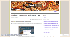 Desktop Screenshot of fastpizza.wordpress.com