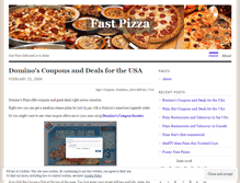 Tablet Screenshot of fastpizza.wordpress.com