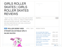 Tablet Screenshot of girlsrollerskates.wordpress.com