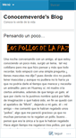 Mobile Screenshot of conocemeverde.wordpress.com