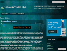 Tablet Screenshot of conocemeverde.wordpress.com