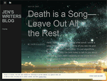 Tablet Screenshot of jenswritersblog.wordpress.com