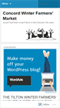 Mobile Screenshot of concordwinterfarmers.wordpress.com