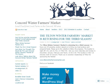Tablet Screenshot of concordwinterfarmers.wordpress.com