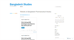Desktop Screenshot of bangladeshstudies.wordpress.com