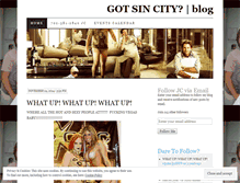 Tablet Screenshot of gotsincity.wordpress.com