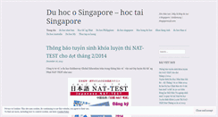 Desktop Screenshot of duhocosingapore.wordpress.com