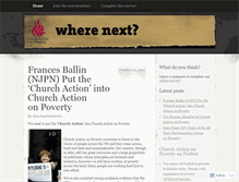Tablet Screenshot of churchactionreview.wordpress.com