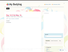 Tablet Screenshot of bodylog.wordpress.com