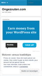 Mobile Screenshot of ongezouten.wordpress.com