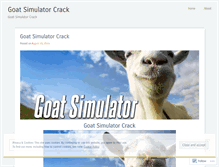 Tablet Screenshot of goatsimulatorcrack.wordpress.com