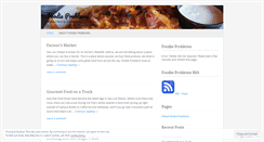 Desktop Screenshot of foodieproblems.wordpress.com