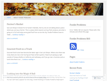 Tablet Screenshot of foodieproblems.wordpress.com