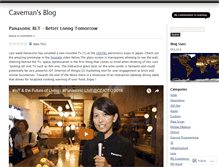 Tablet Screenshot of cavemansblog.wordpress.com