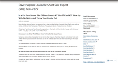 Desktop Screenshot of davehalpernlouisvilleshortsaleexpert.wordpress.com