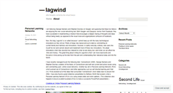 Desktop Screenshot of lagwind.wordpress.com