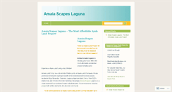 Desktop Screenshot of amaiascapeslaguna.wordpress.com