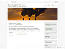 Tablet Screenshot of carbonoptions.wordpress.com