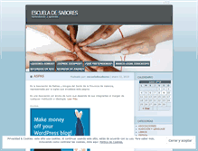 Tablet Screenshot of escueladesabores.wordpress.com