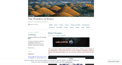 Desktop Screenshot of boholwonders.wordpress.com