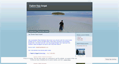 Desktop Screenshot of explorerajaampat.wordpress.com