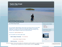 Tablet Screenshot of explorerajaampat.wordpress.com