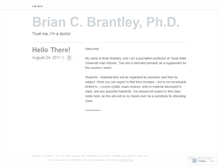 Tablet Screenshot of drbrantley.wordpress.com