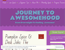 Tablet Screenshot of journeytoawesomehood.wordpress.com