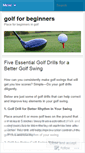 Mobile Screenshot of golfforbeginners0.wordpress.com