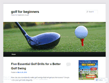 Tablet Screenshot of golfforbeginners0.wordpress.com