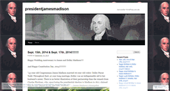 Desktop Screenshot of presidentjamesmadison.wordpress.com