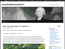 Tablet Screenshot of presidentjamesmadison.wordpress.com